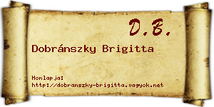 Dobránszky Brigitta névjegykártya